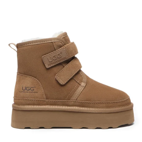 UGG- Dylan Platform Boots - Chestnut - Picture 2 of 13